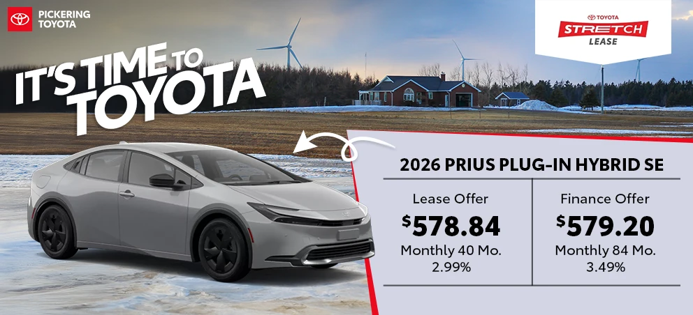 It's Time To Toyota 2026 Prius Plug-in Hybrid SE Deals @ Pickering Toyota